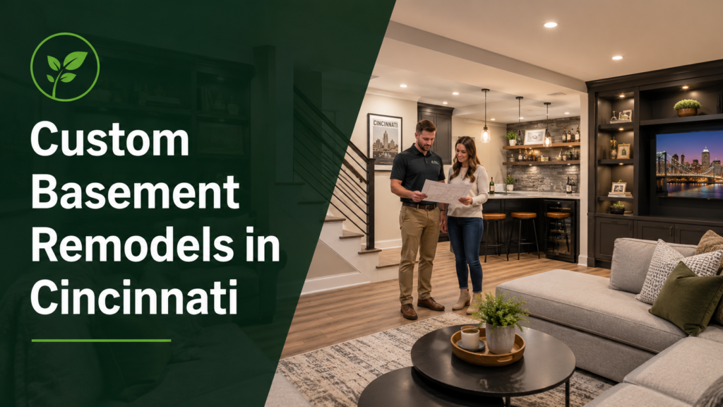 Custom basement remodels in Cincinnati